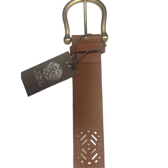 Vince Camuto Geometric Perforated Belt - Picture 3 of 4